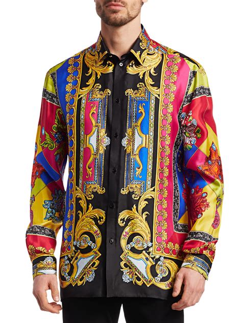 mens versace style shirt|versace online shop.